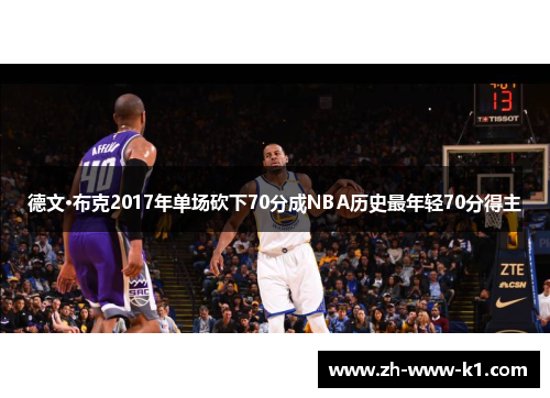 德文·布克2017年单场砍下70分成NBA历史最年轻70分得主
